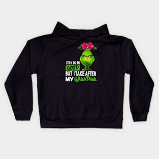 Funny Grinch Christmas Grinch Funny Gift Grinchmas Grinch Lovers Kids Hoodie